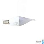 نمای جلویی لامپ LED اشکی ۷ وات مدل C37 روی زمینه سفید