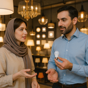 مشاوره تخصصی انتخاب و خرید لامپ LED توسط تیم بیلیا؛ راهنمایی رایگان برای انتخاب بهترین محصول بر اساس نیاز مشتری.