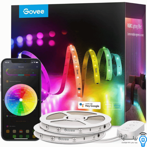 تصویر محصول نوار LED هوشمند Govee RGBIC 30 متری (15متر×2)، کنترل با اپ و همگام‌سازی موسیقی، H618F