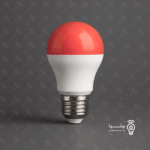 لامپ ال ای دی رنگی 7 وات پارس شعاع رنگ قرمز