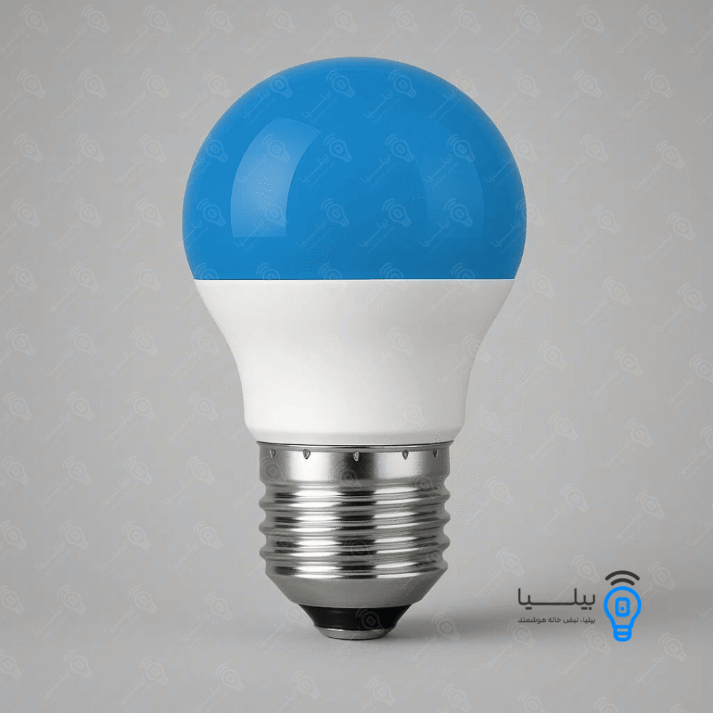 لامپ ال ای دی رنگی 3 وات پارس شعاع رنگ آبی