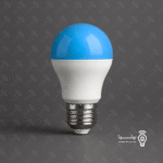 لامپ ال ای دی رنگی 7 وات پارس شعاع رنگ آبی