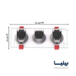 پنل سقفی توکار دایره ای (5 در 3) وات مدل سولاریس برند پارس شعاع توس