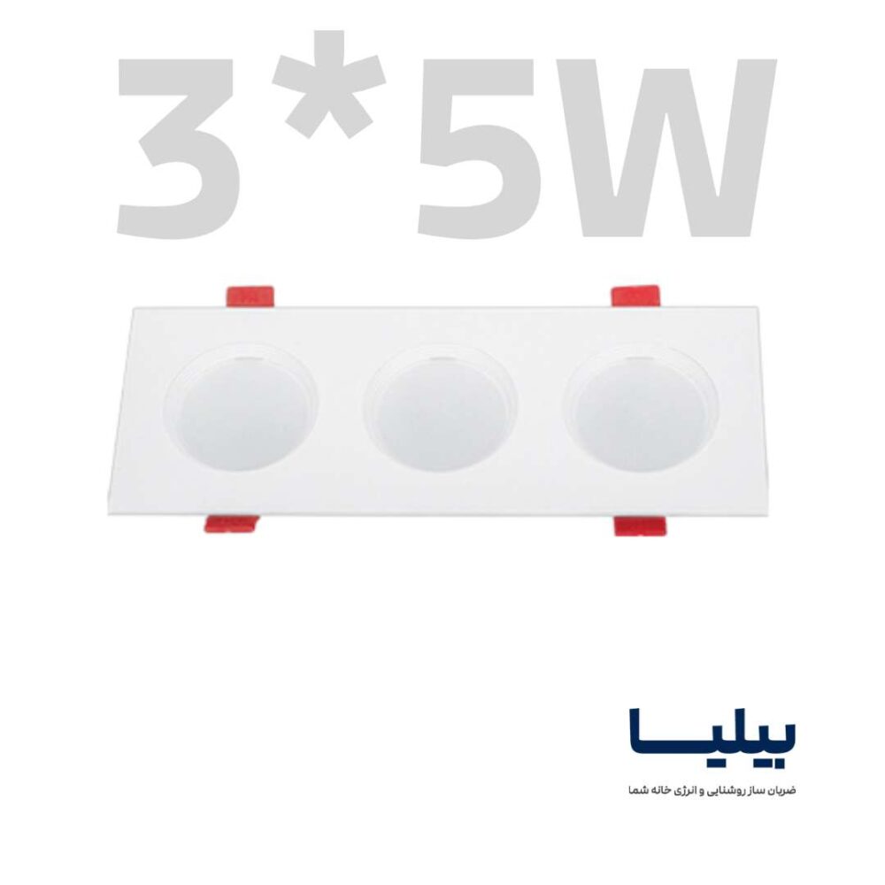 پنل سقفی توکار دایره ای (3 در 5) وات مدل سولاریس برند پارس شعاع توس