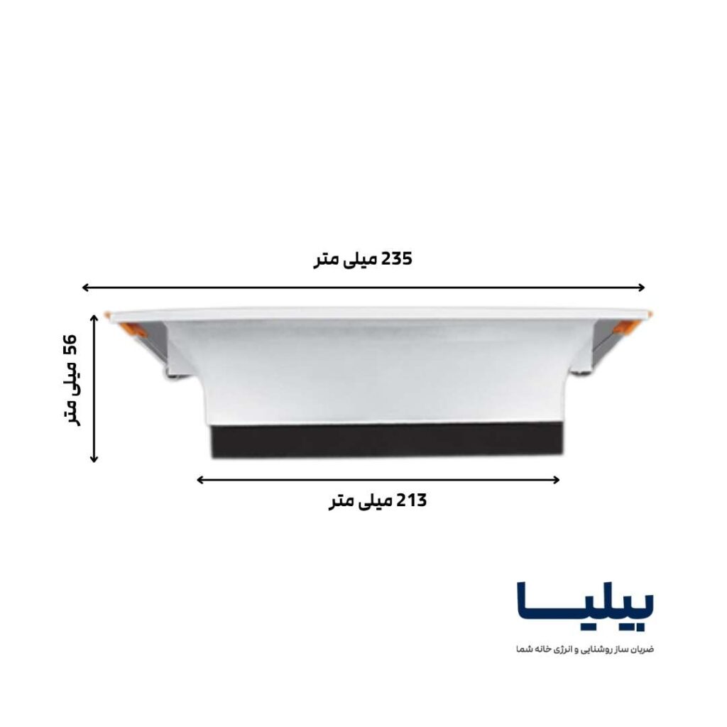 چراغ سقفی توکار دایره ای 42 وات مدل سولاریس برند پارس شعاع توس