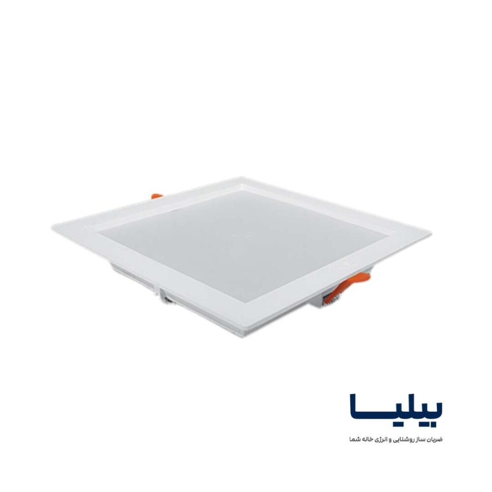 چراغ سقفی توکار مربعی 30 وات مدل سولاریس برند پارس شعاع توس