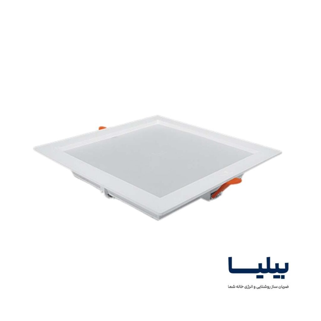 چراغ سقفی توکار مربعی 30 وات مدل سولاریس برند پارس شعاع توس