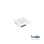 پنل سقفی توکار مربعی 9 وات گلاریس پارس شعاع توس