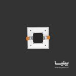 پنل سقفی توکار مربعی 9 وات گلاریس پارس شعاع توس