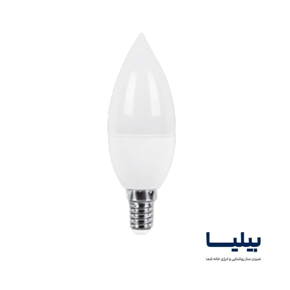 لامپ ال ای دی شمعی مات 6 وات برند پارس شعاع توس