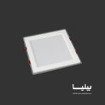 پنل سقفی توکار 30 وات مربعی 220×220 گلاریس پارس شعاع توس