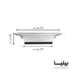 پنل سقفی توکار دایره ای 30 وات گلاریس پارس شعاع توس