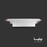 پنل سقفی توکار دایره ای 42 وات گلاریس پارس شعاع توس