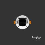 پنل سقفی توکار دایره ای 7 وات آرامیس پارس شعاع توس