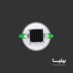 پنل سقفی توکار دایره ای 7 وات پرو گلاریس پارس شعاع توس