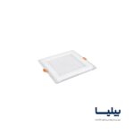 پنل سقفی توکار مربعی 12 وات گلاریس پارس شعاع توس