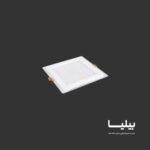 پنل سقفی توکار مربعی 12 وات گلاریس پارس شعاع توس