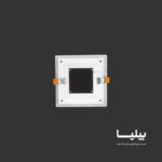 پنل سقفی توکار مربعی 12 وات گلاریس پارس شعاع توس