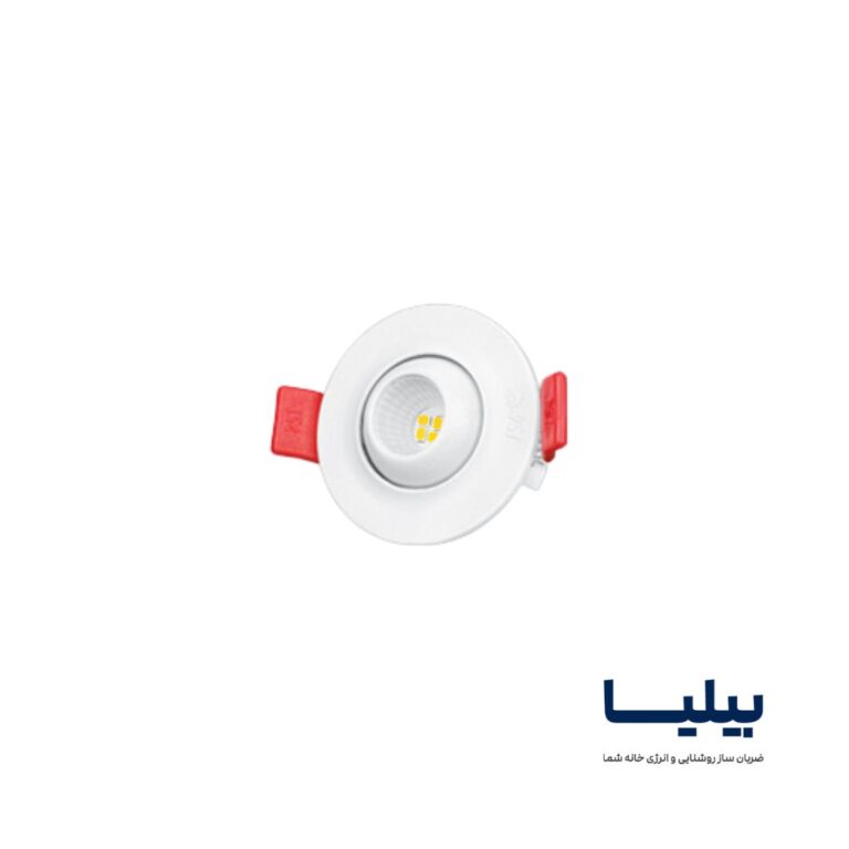 چراغ اسپات لایت چشمی متحرک دایره ای 3 وات COB برند پارس شعاع توس