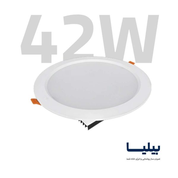 چراغ سقفی توکار دایره ای 42 وات مدل سولاریس برند پارس شعاع توس